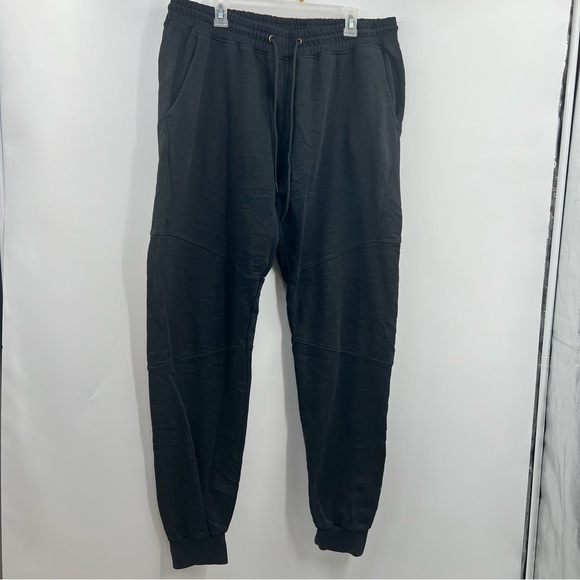 American Tall Men’s XLT Tall Joggers Black Cotton Sweat Pants black - Picture 1 of 10